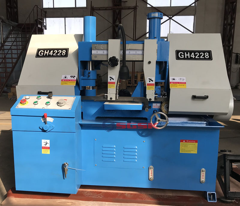 锯床GH4228小型金属带锯床双立柱金属带锯床金属切割卧式带锯床